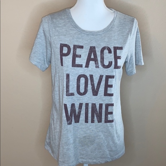 Grayson Threads Tops - Grayson/Threads Peace love wine T-shirt
